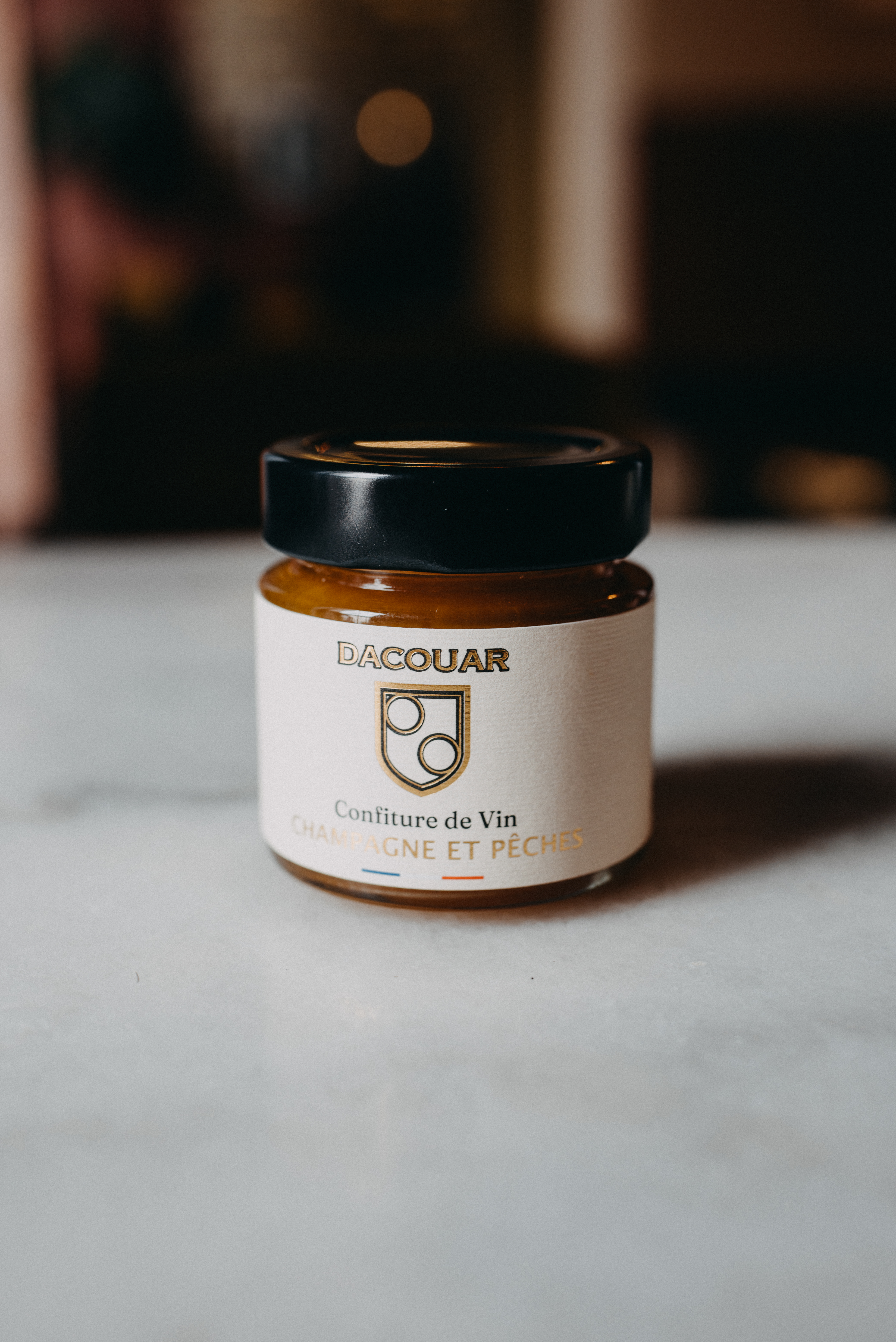 Champagne and Peaches Wine Jam - Maison Dacouar